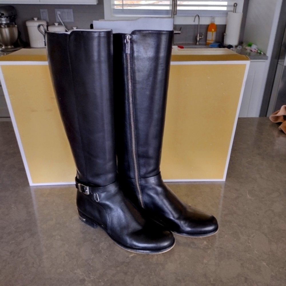Michael Kors Black Leather Boots